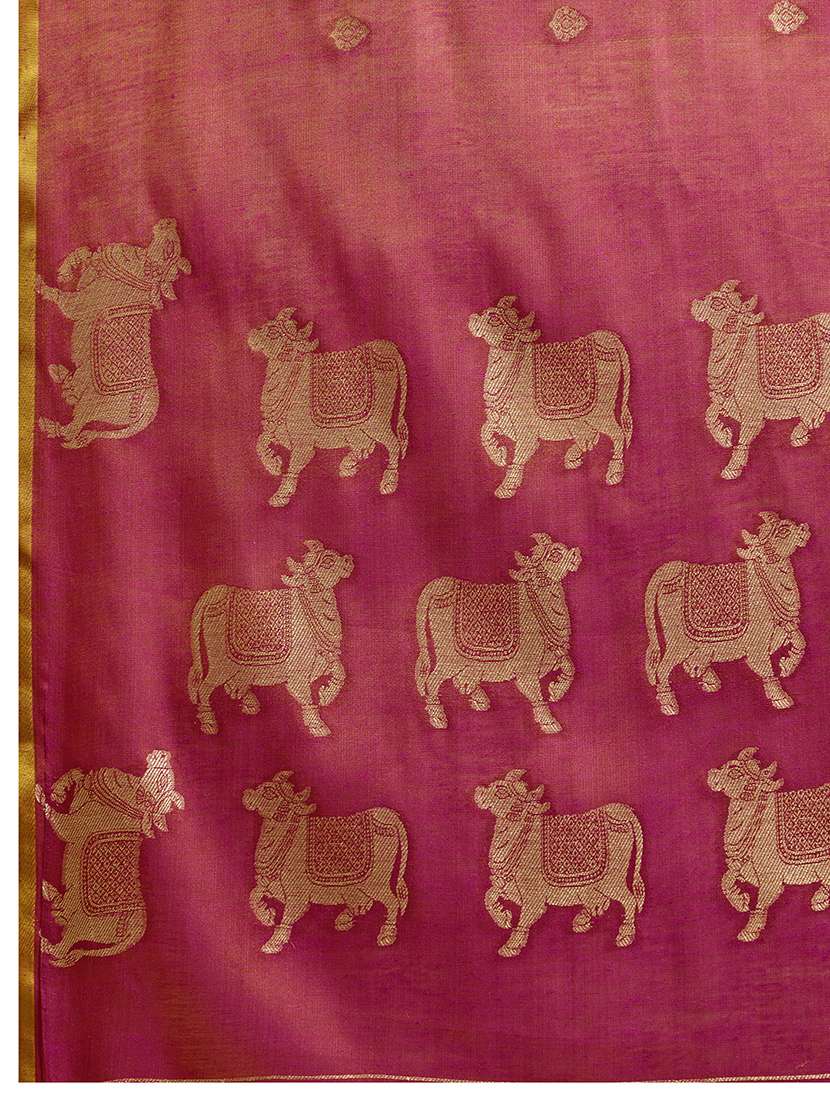 women self design banarasi saree with blouse - 22592912 -  Standard Image - 6