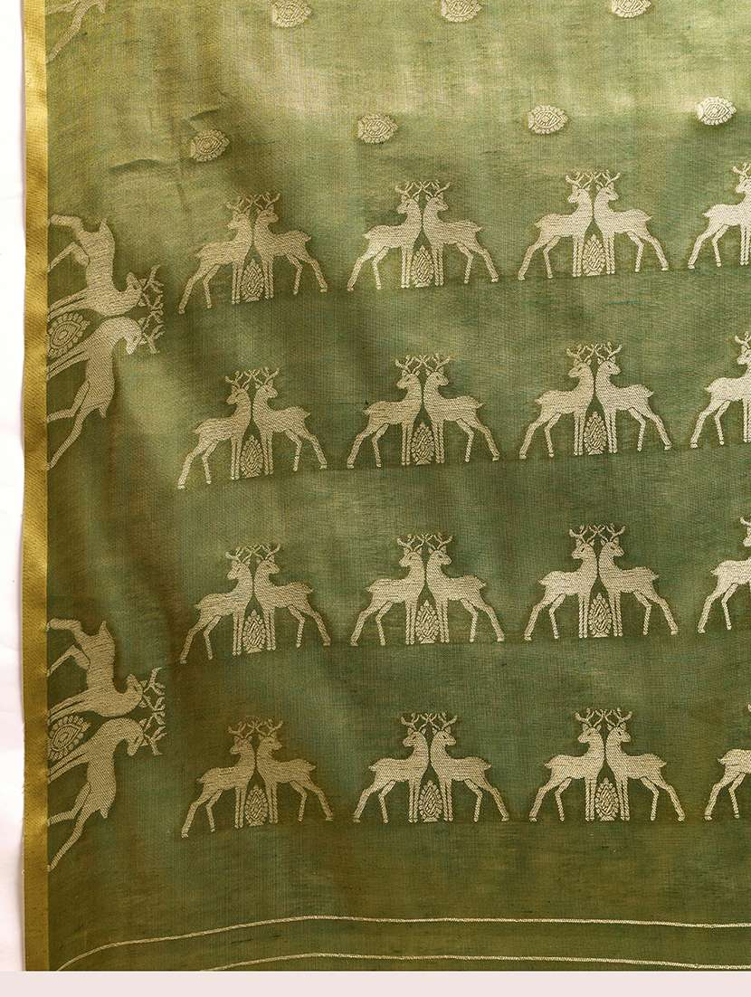 Women Self Design Banarasi Saree With Blouse - 22592915 -  Standard Image - 6