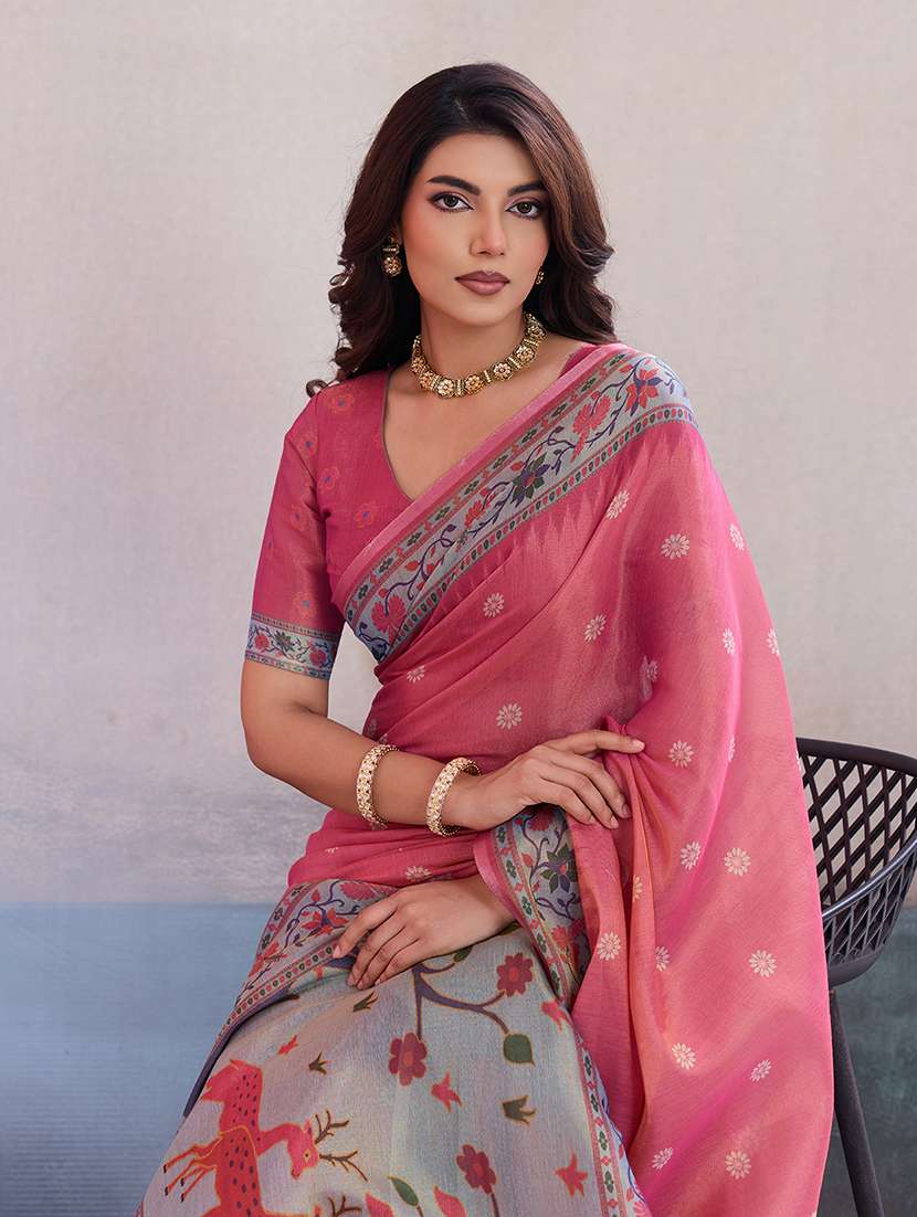 women self design paithani saree with blouse - 22592983 -  Standard Image - 1