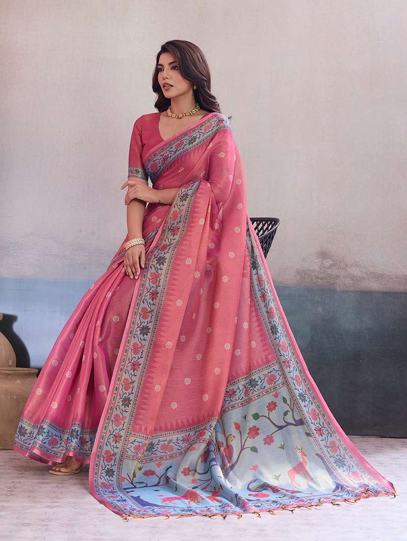 women self design paithani saree with blouse - 22592983 -  Standard Image - 4