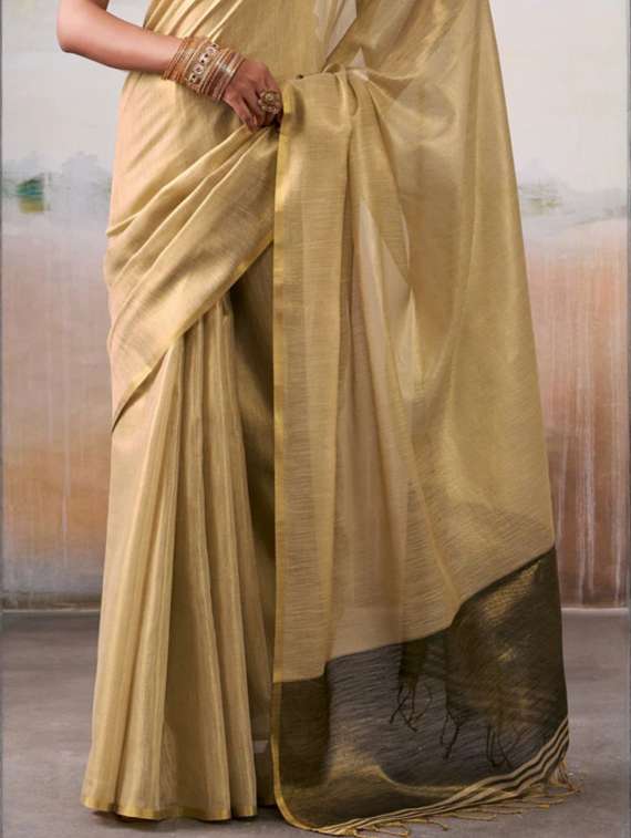 women solid plain saree with blouse - 22593004 -  Standard Image - 4