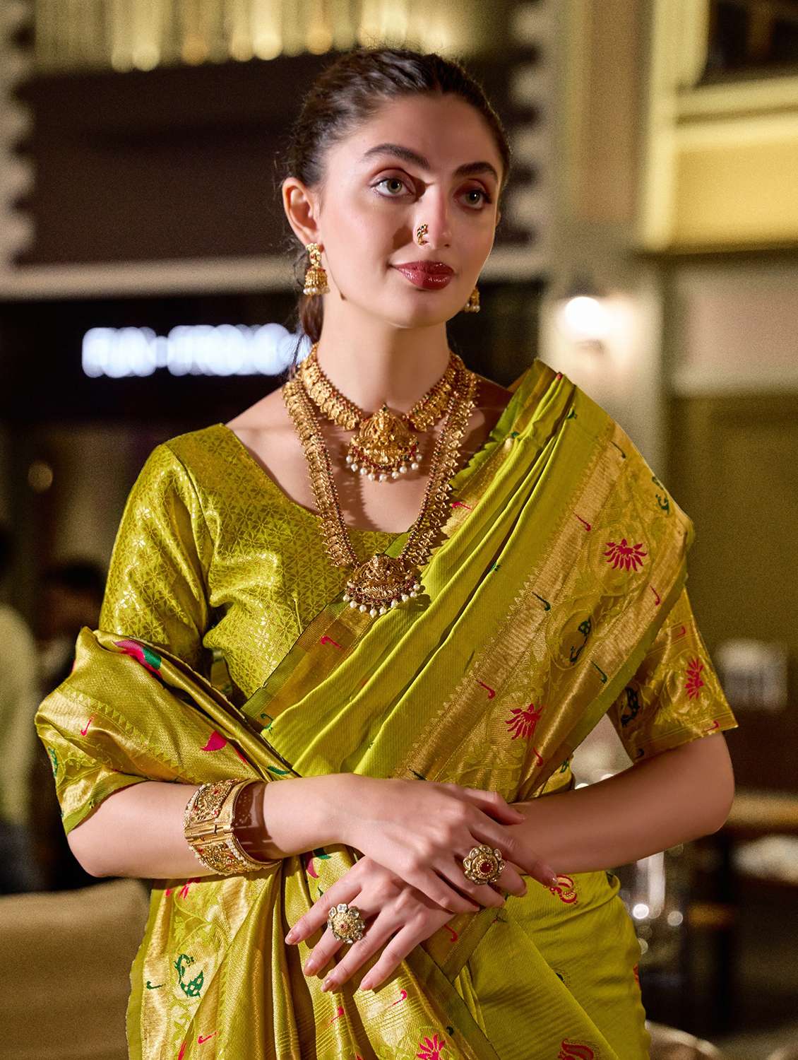 women self design paithani saree with blouse - 22593068 -  Standard Image - 1