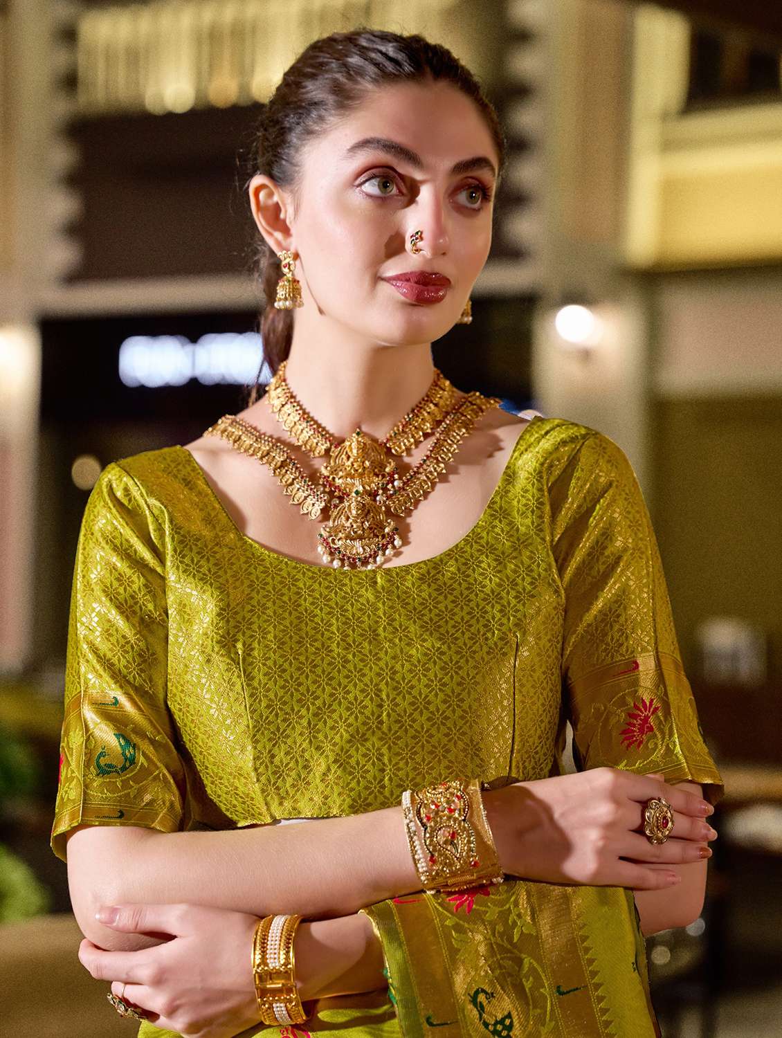 women self design paithani saree with blouse - 22593068 -  Standard Image - 6