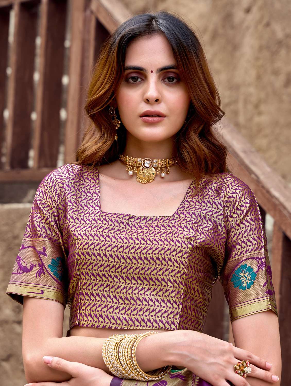 women self design paithani saree with blouse - 22593075 -  Standard Image - 6