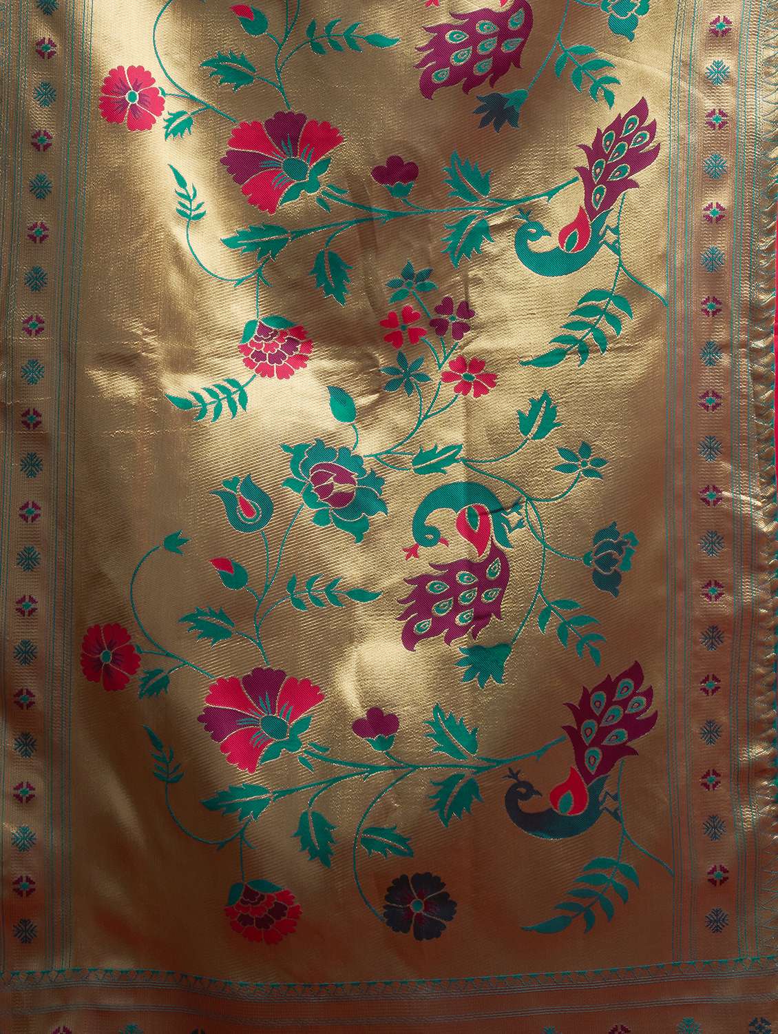 women self design paithani saree with blouse - 22593085 -  Standard Image - 6