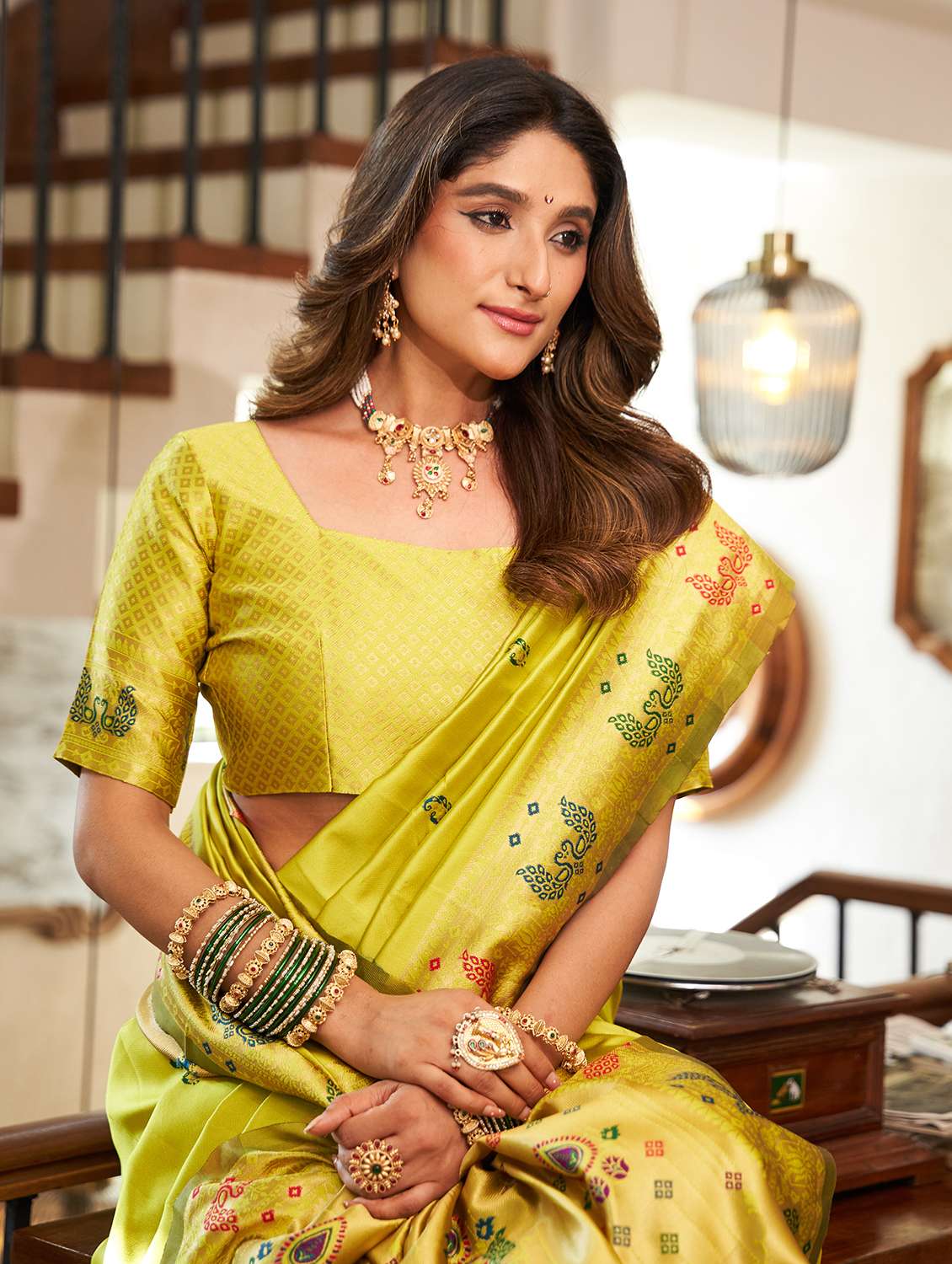 women self design paithani saree with blouse - 22593096 -  Standard Image - 1