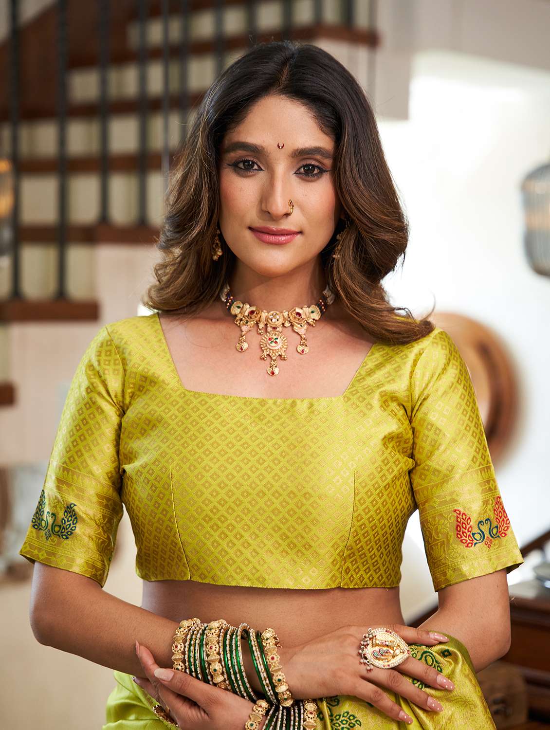 women self design paithani saree with blouse - 22593096 -  Standard Image - 6