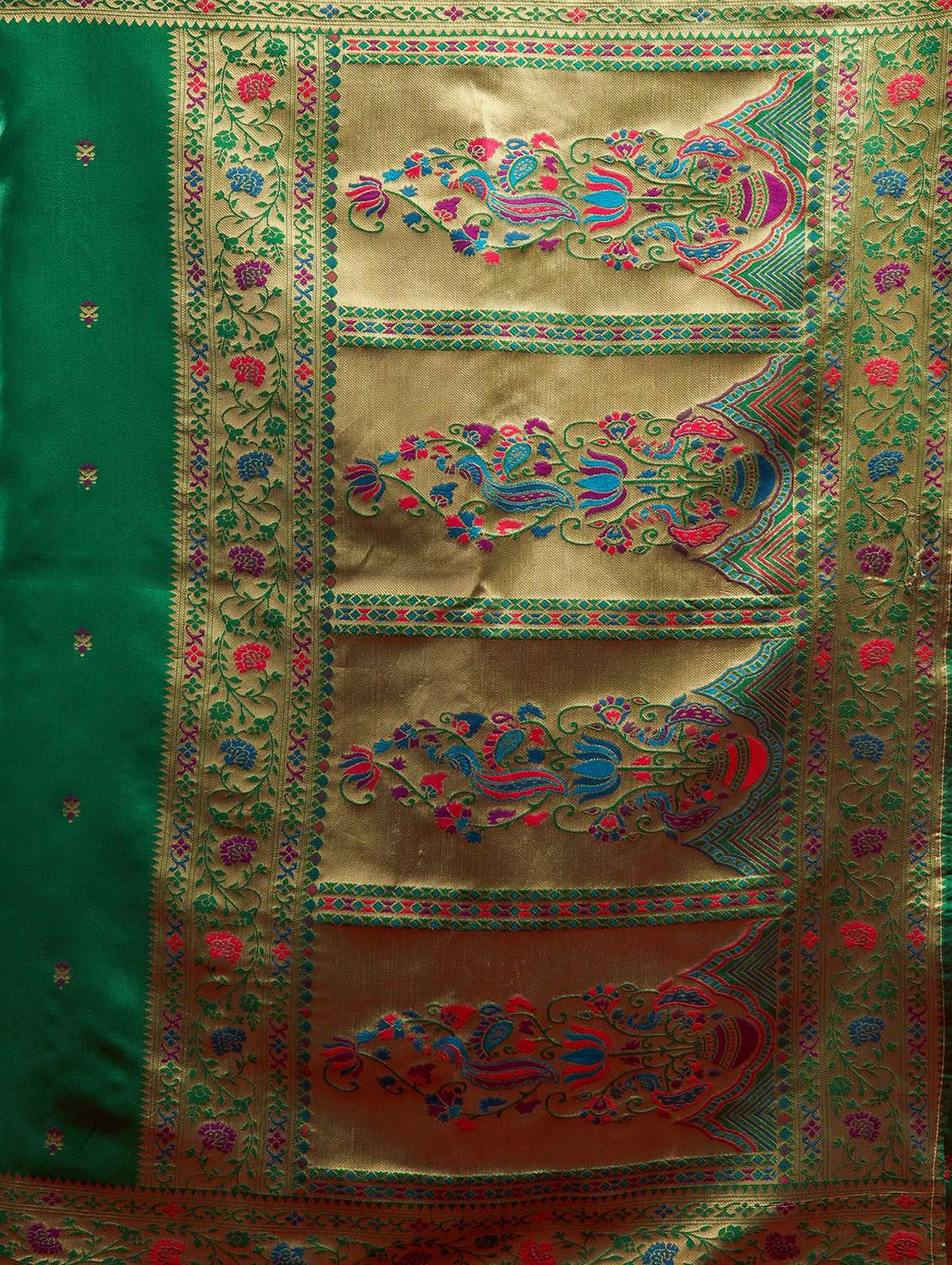 women self design paithani saree with blouse - 22593098 -  Standard Image - 6