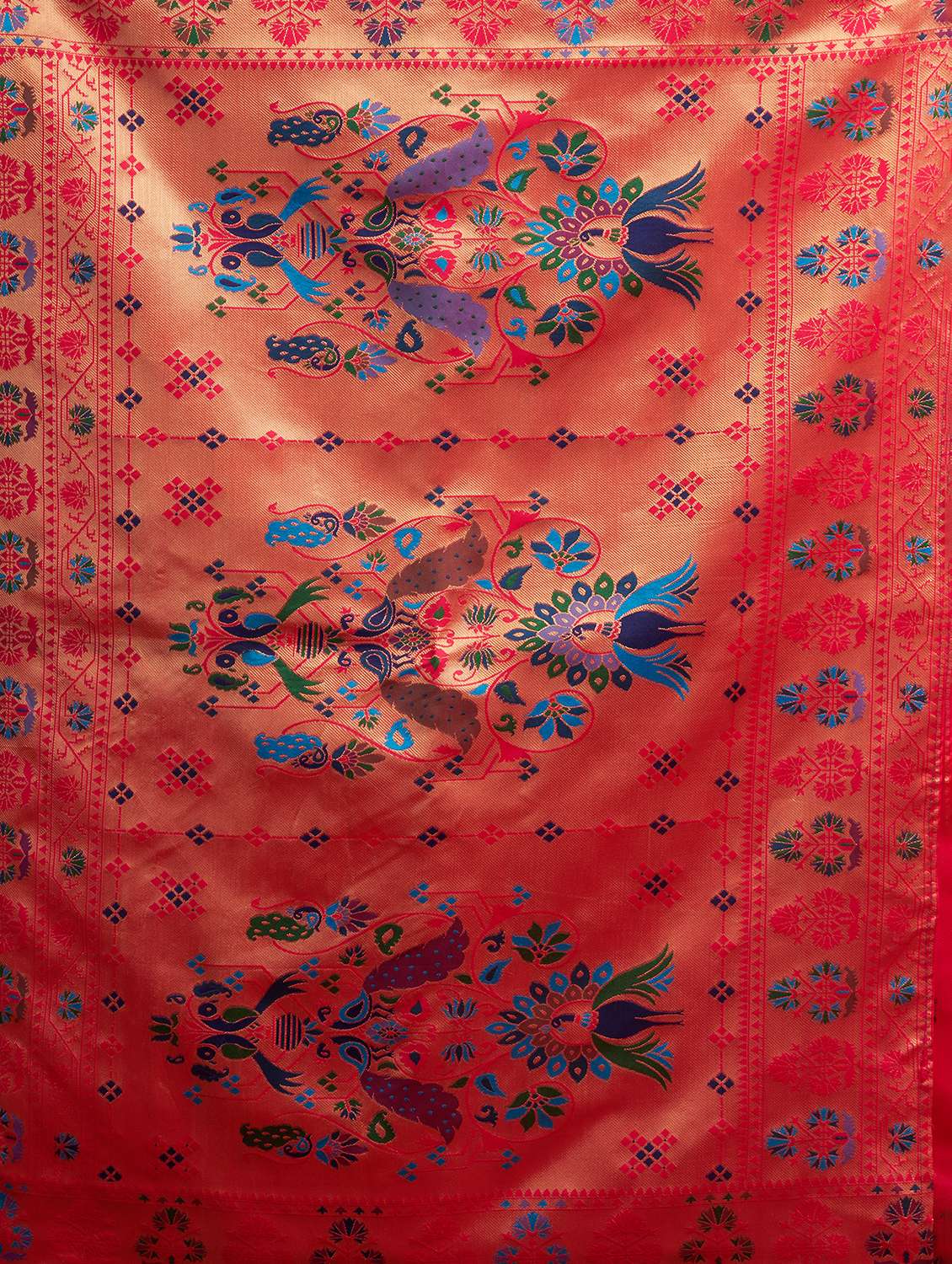 women self design paithani saree with blouse - 22593108 -  Standard Image - 6