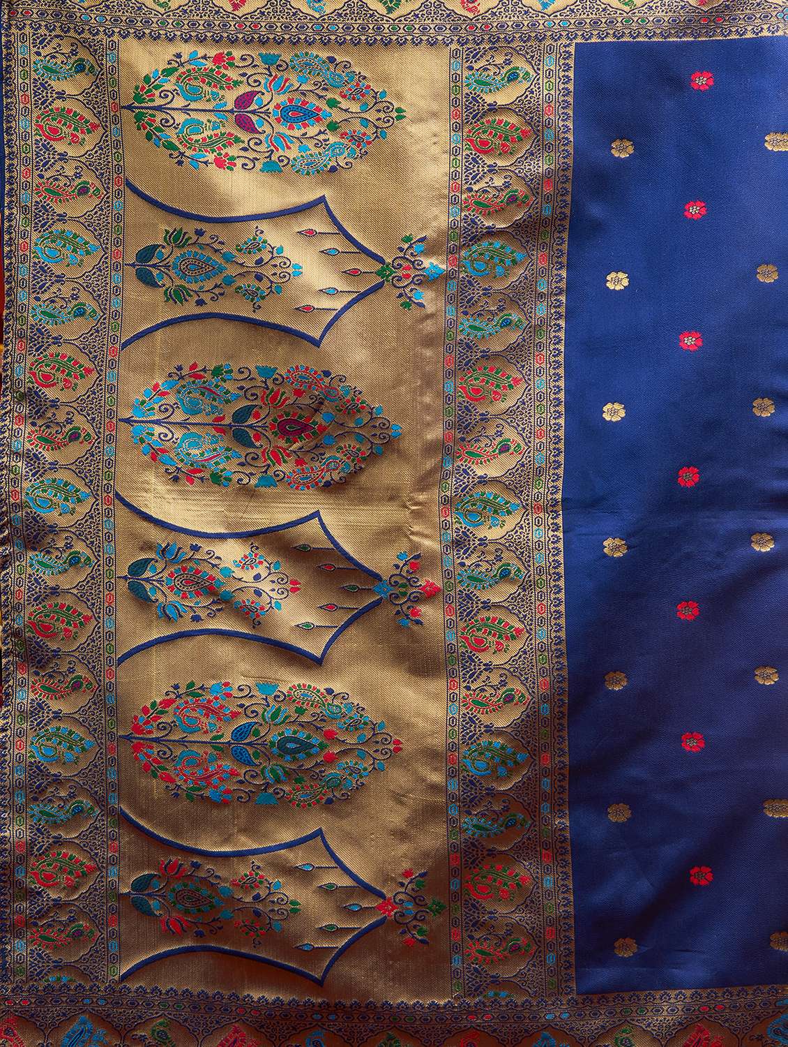 women self design paithani saree with blouse - 22593110 -  Standard Image - 6