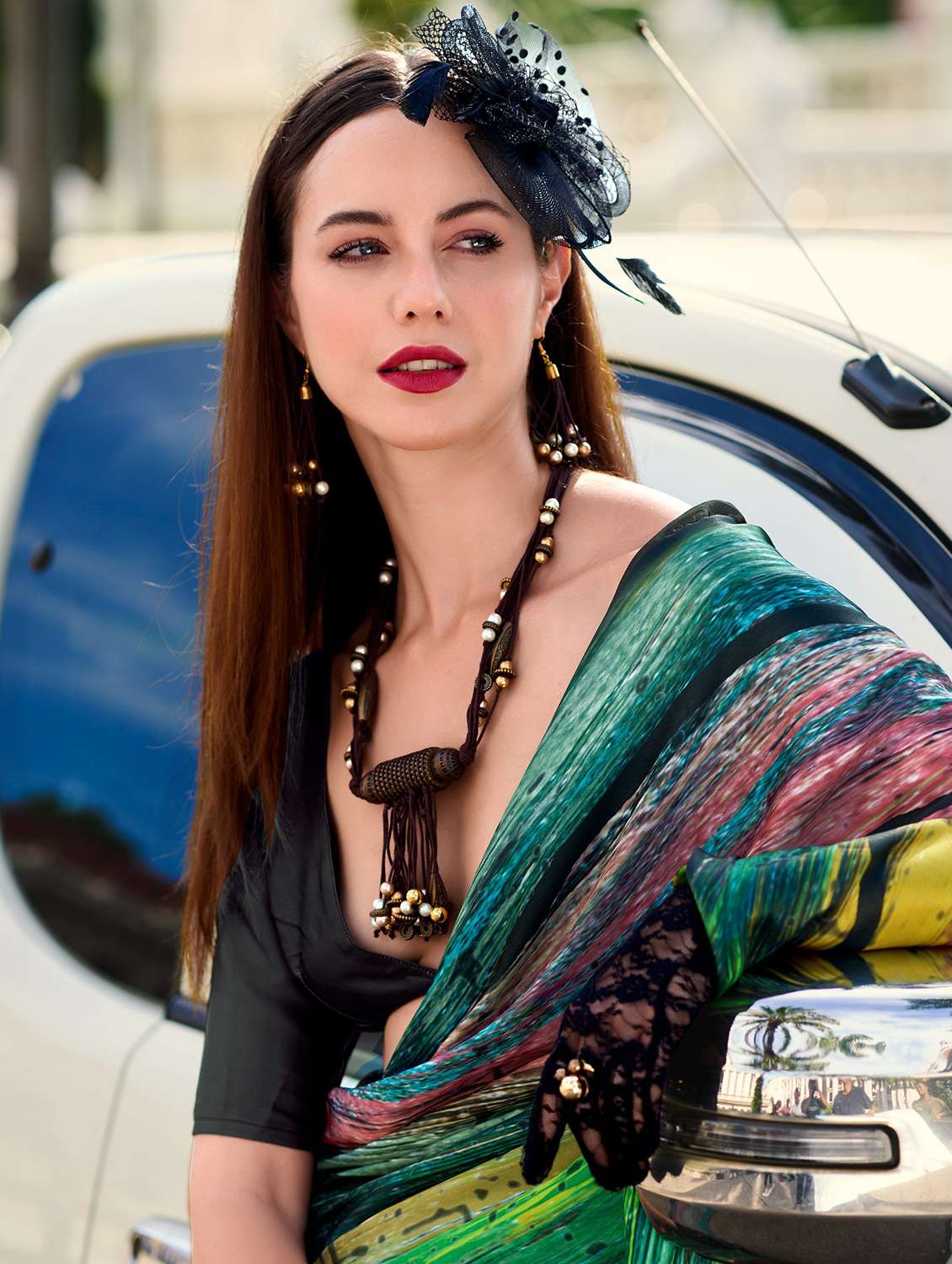 women printed casual wear saree with blouse - 22593468 -  Standard Image - 1