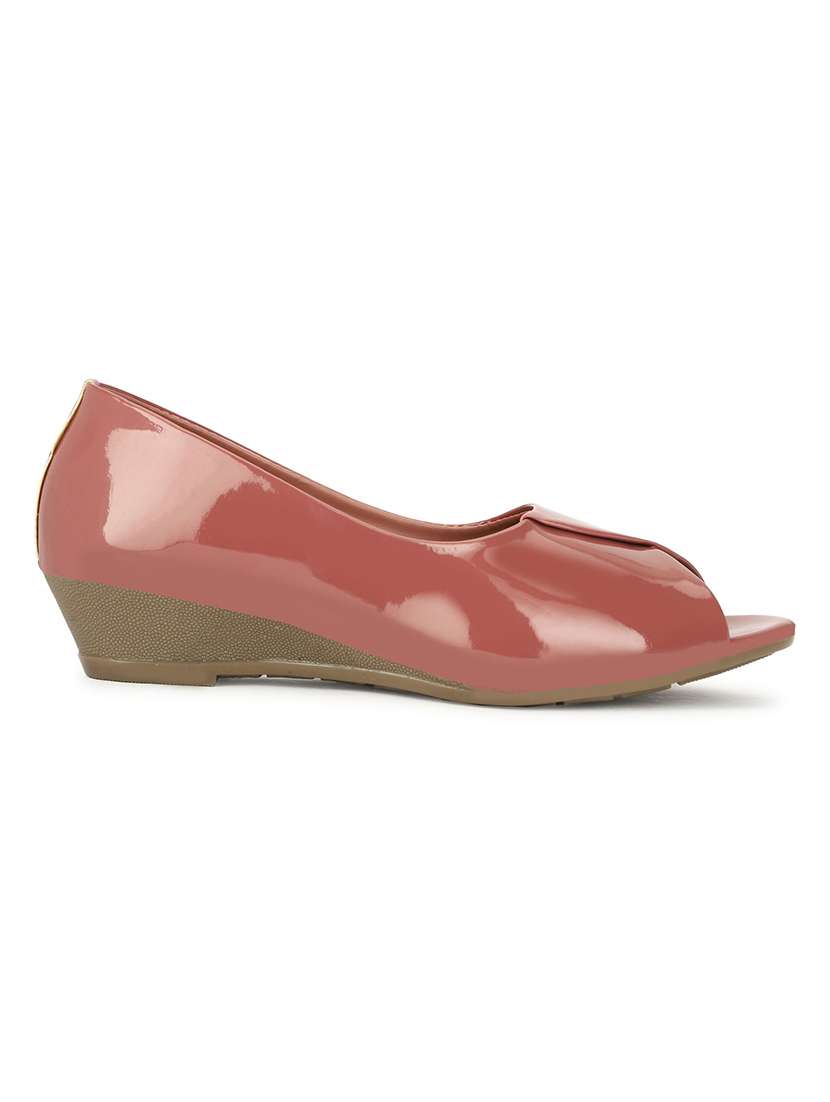 Women Solid Peep Toe Slip On Shoes - 22593639 -  Standard Image - 4