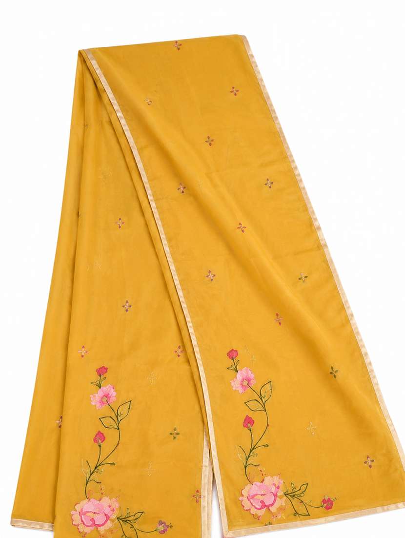 women embroidered three quarter sleeves kurta pant set with dupatta - 22593847 -  Standard Image - 6