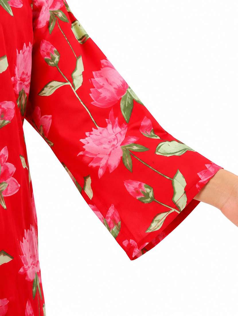 women printed long sleeves kurta palazzo set - 22593868 -  Standard Image - 6