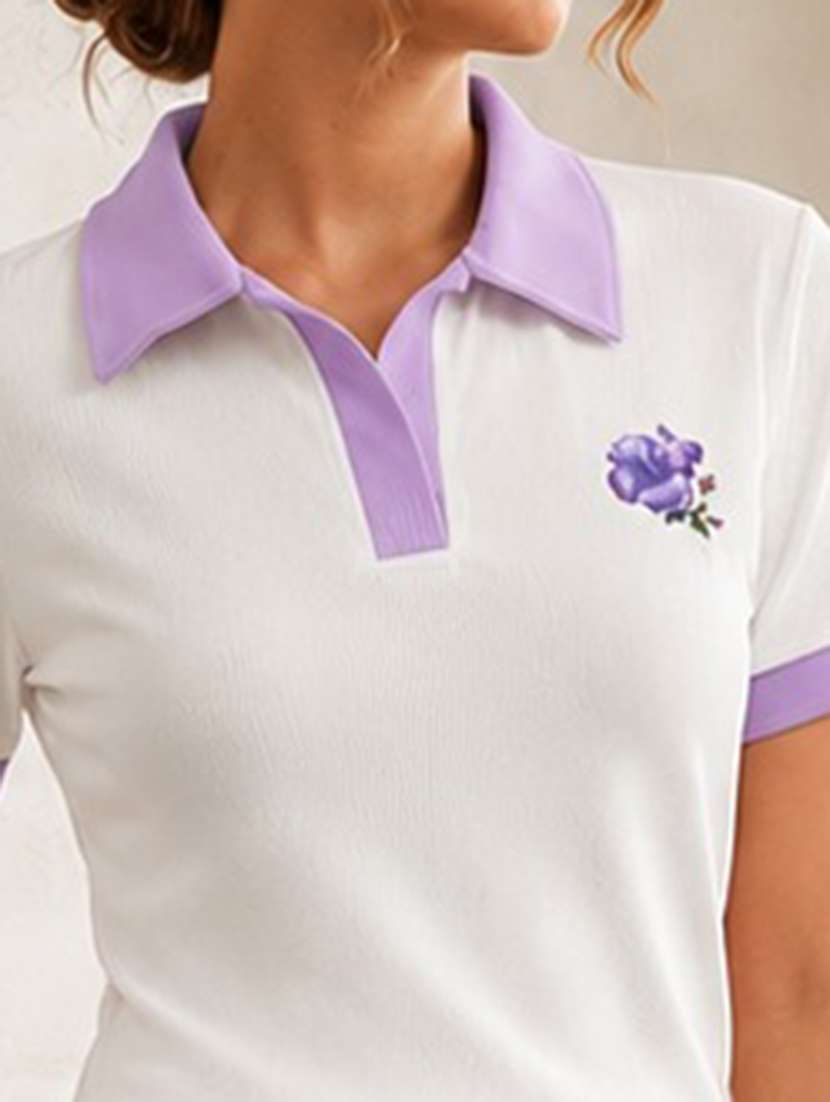 Women Solid Short Sleeves T-shirt And Trouser Co-ord Set - 22594126 -  Standard Image - 1