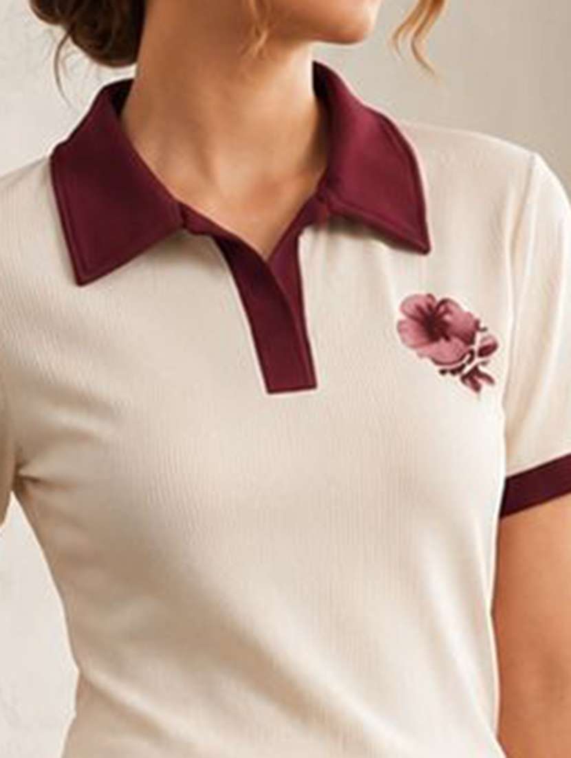 Women Solid Short Sleeves T-shirt And Trouser Co-ord Set - 22594127 -  Standard Image - 1