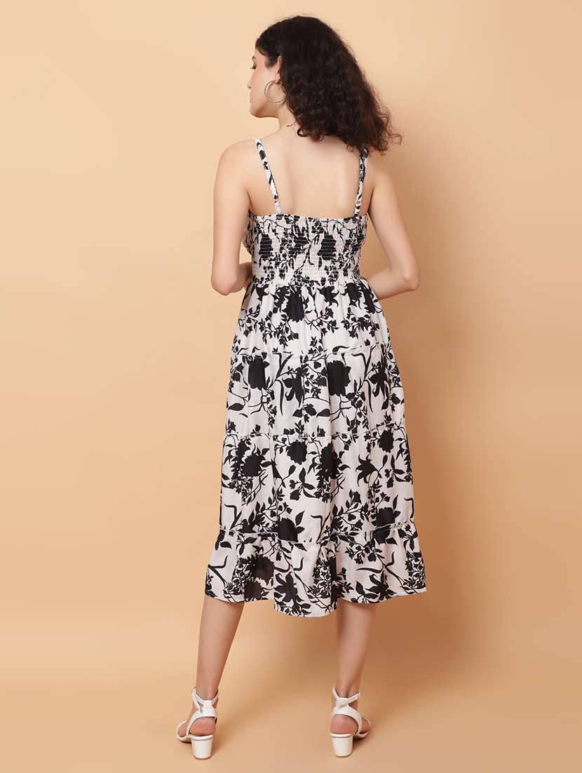 women printed sleeveless tiered dress - 22594168 -  Standard Image - 4