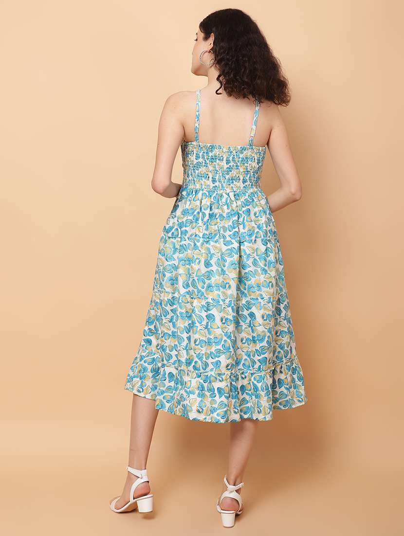 women printed sleeveless tiered dress - 22594169 -  Standard Image - 4