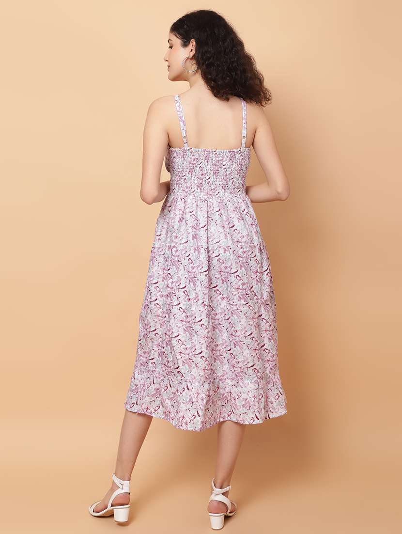 women printed sleeveless tiered dress - 22594170 -  Standard Image - 4