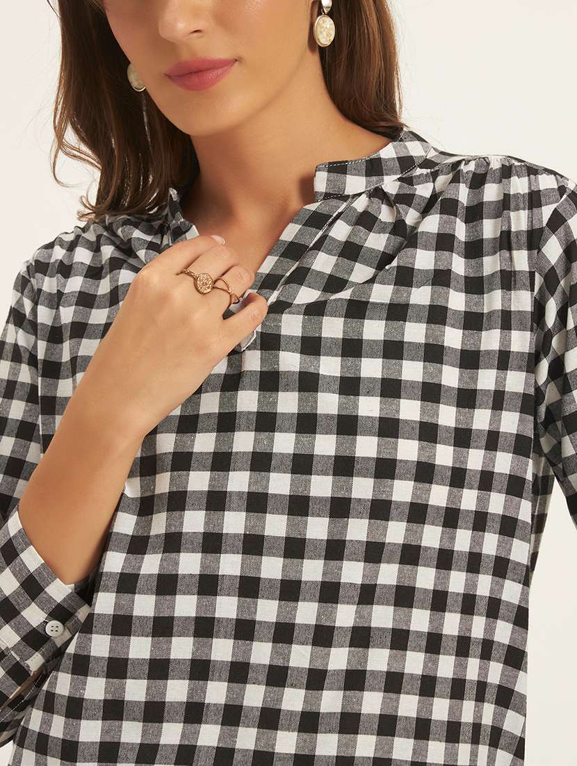 women printed three quarter sleeves regular top - 22594183 -  Standard Image - 1