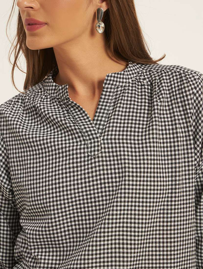 women printed three quarter sleeves regular top - 22594185 -  Standard Image - 1