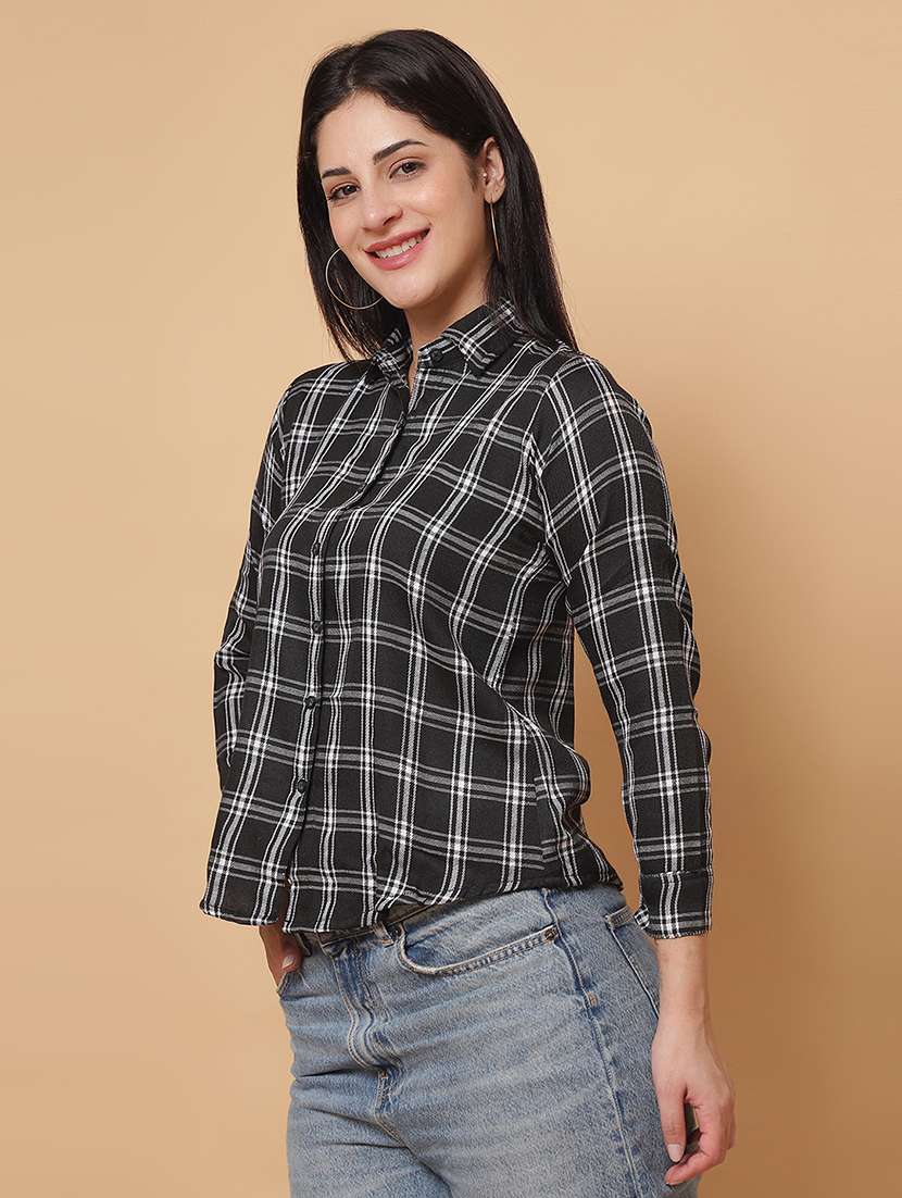 women printed long sleeves regular fit shirt - 22594213 -  Standard Image - 4
