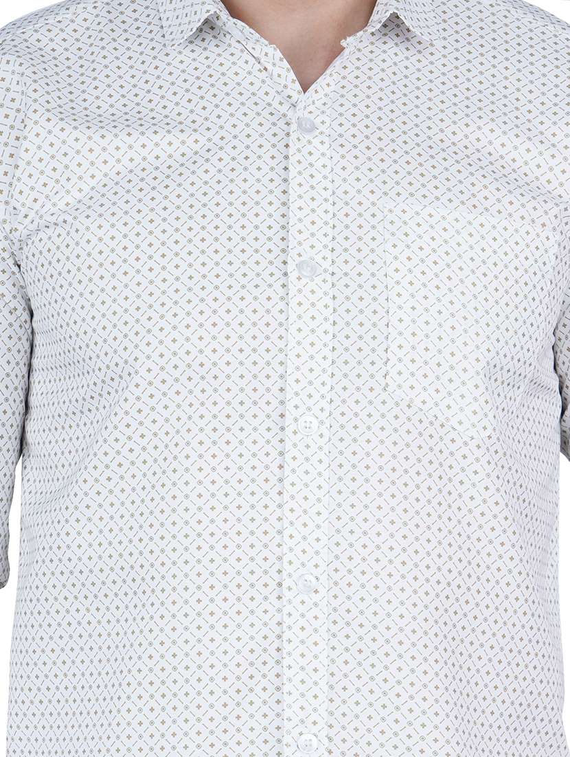 men printed long sleeve regular fit casual shirt - 22594299 -  Standard Image - 1