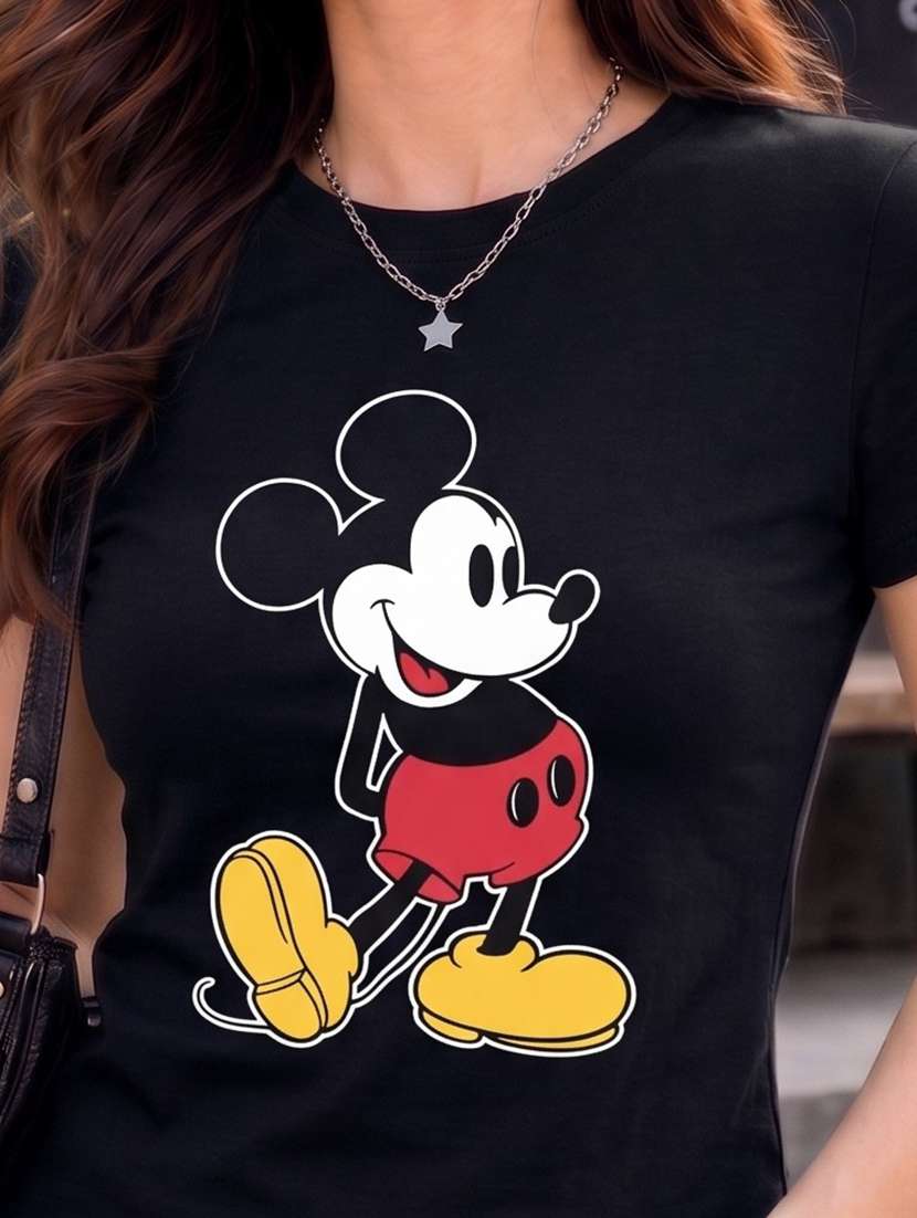 women printed short sleeve regular fit t-shirt - 22594506 -  Standard Image - 1