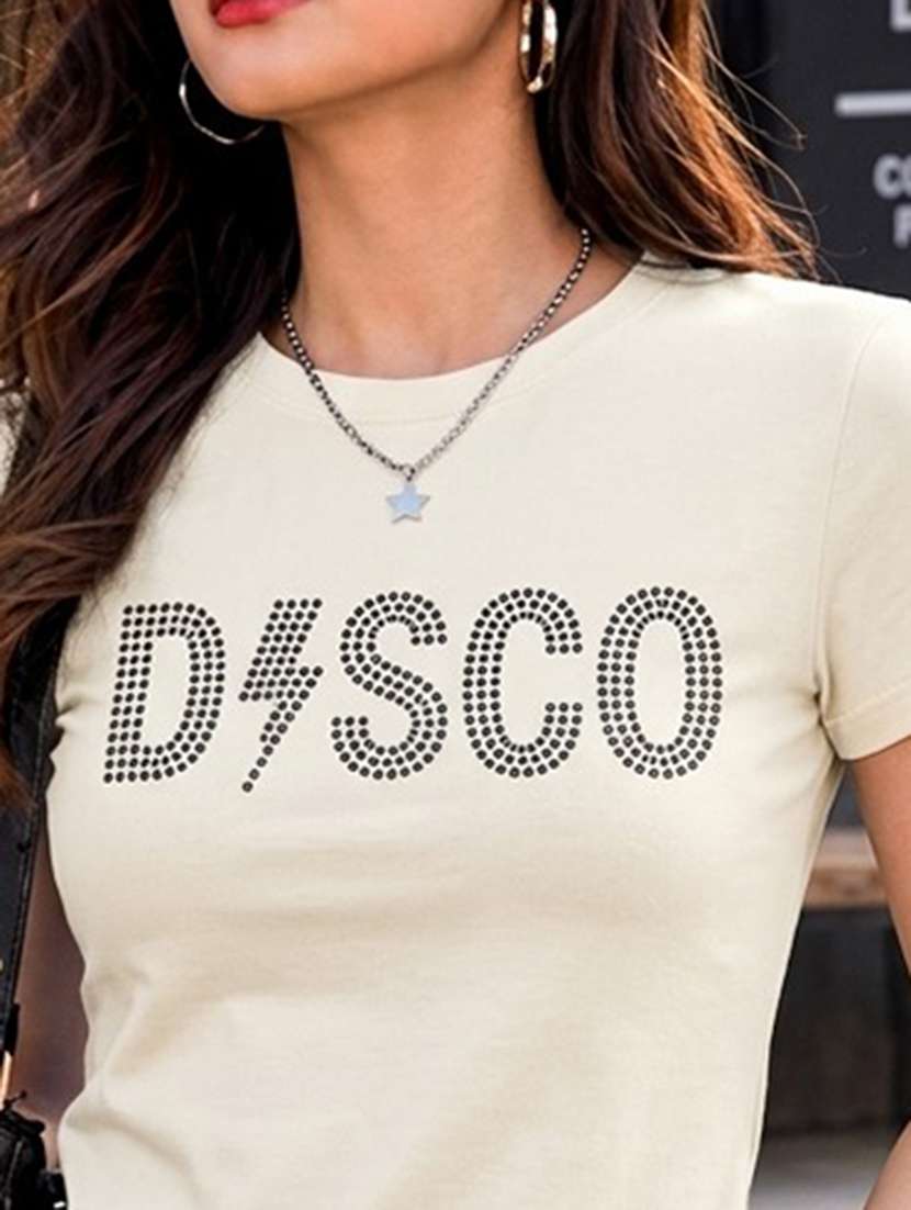 women printed short sleeve regular fit t-shirt - 22594525 -  Standard Image - 1