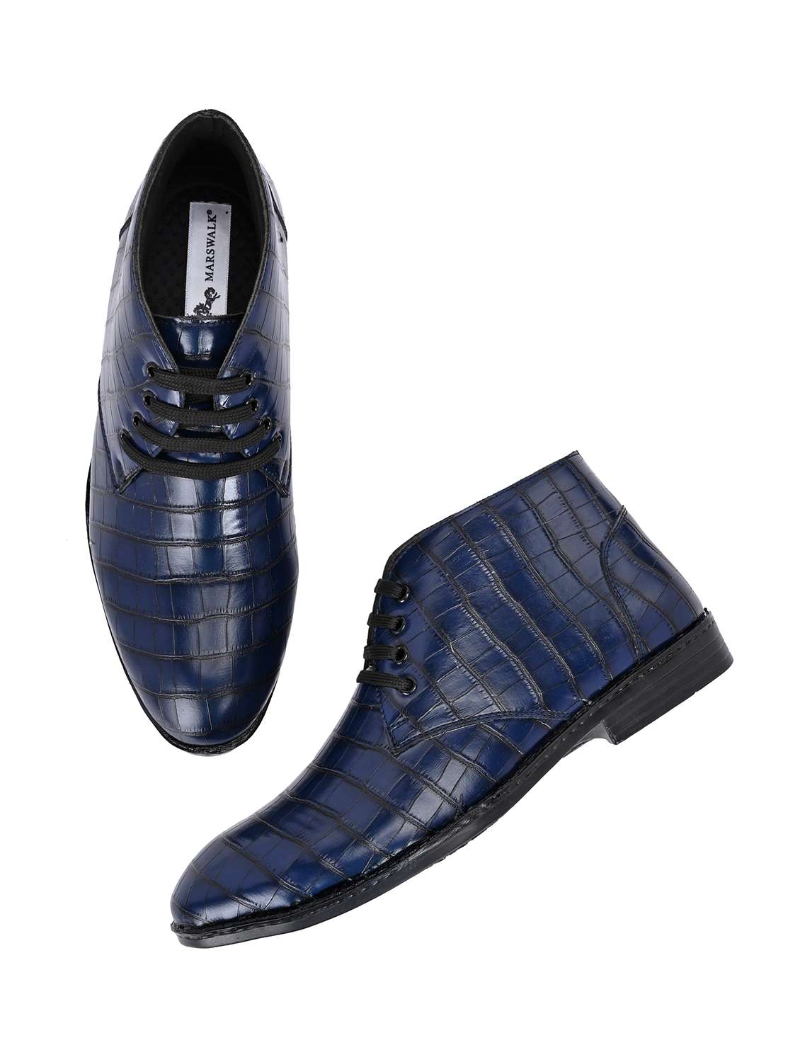 men textured lace up boots - 22594529 -  Standard Image - 1