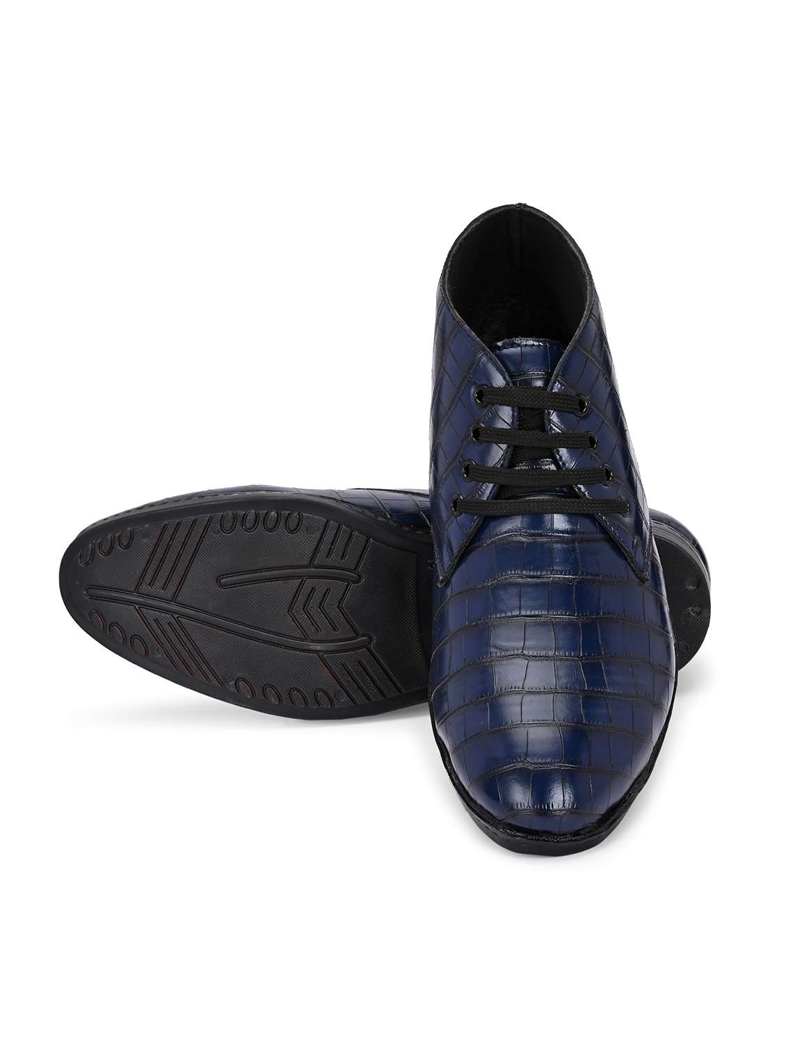 men textured lace up boots - 22594529 -  Standard Image - 4