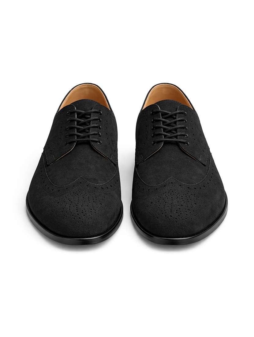 men textured lace up derby shoes - 22594530 -  Standard Image - 4