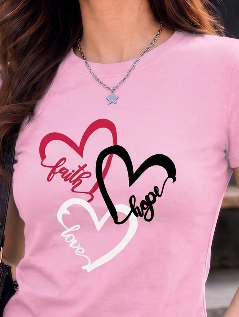 women printed short sleeve regular fit t-shirt - 22594540 -  Standard Image - 1