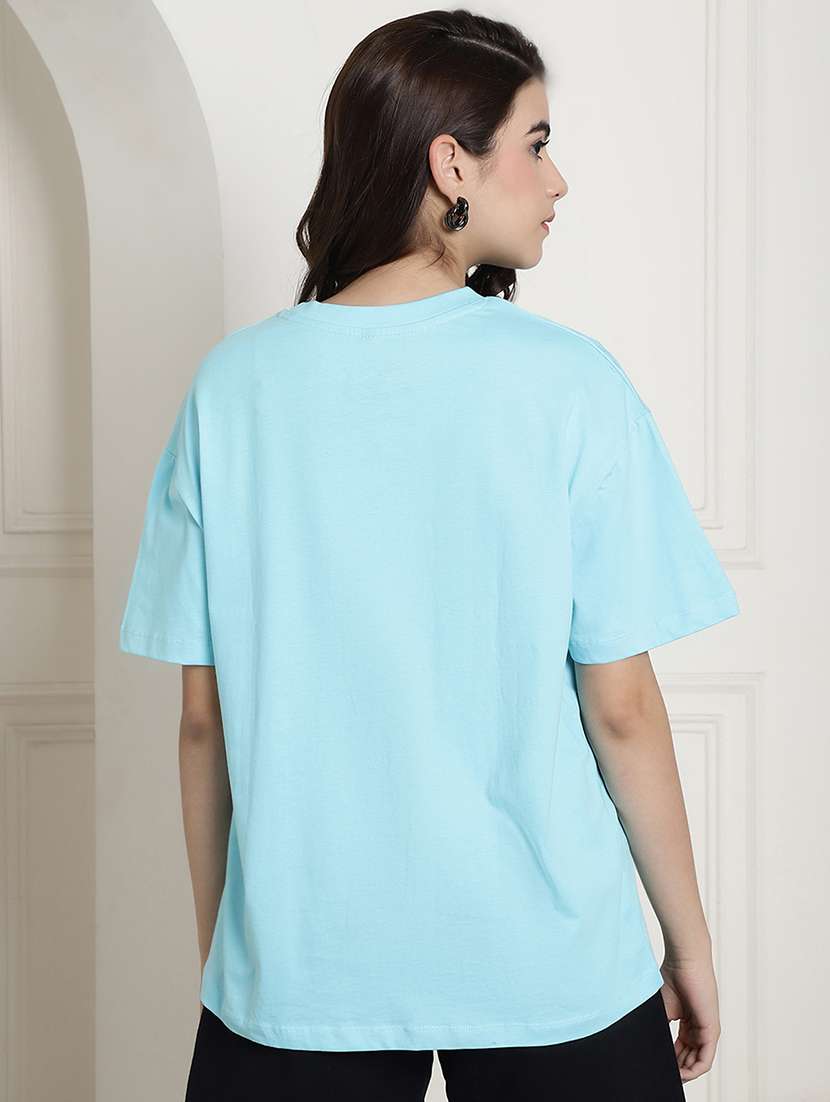 women printed short sleeve oversized t-shirt - 22594590 -  Standard Image - 4