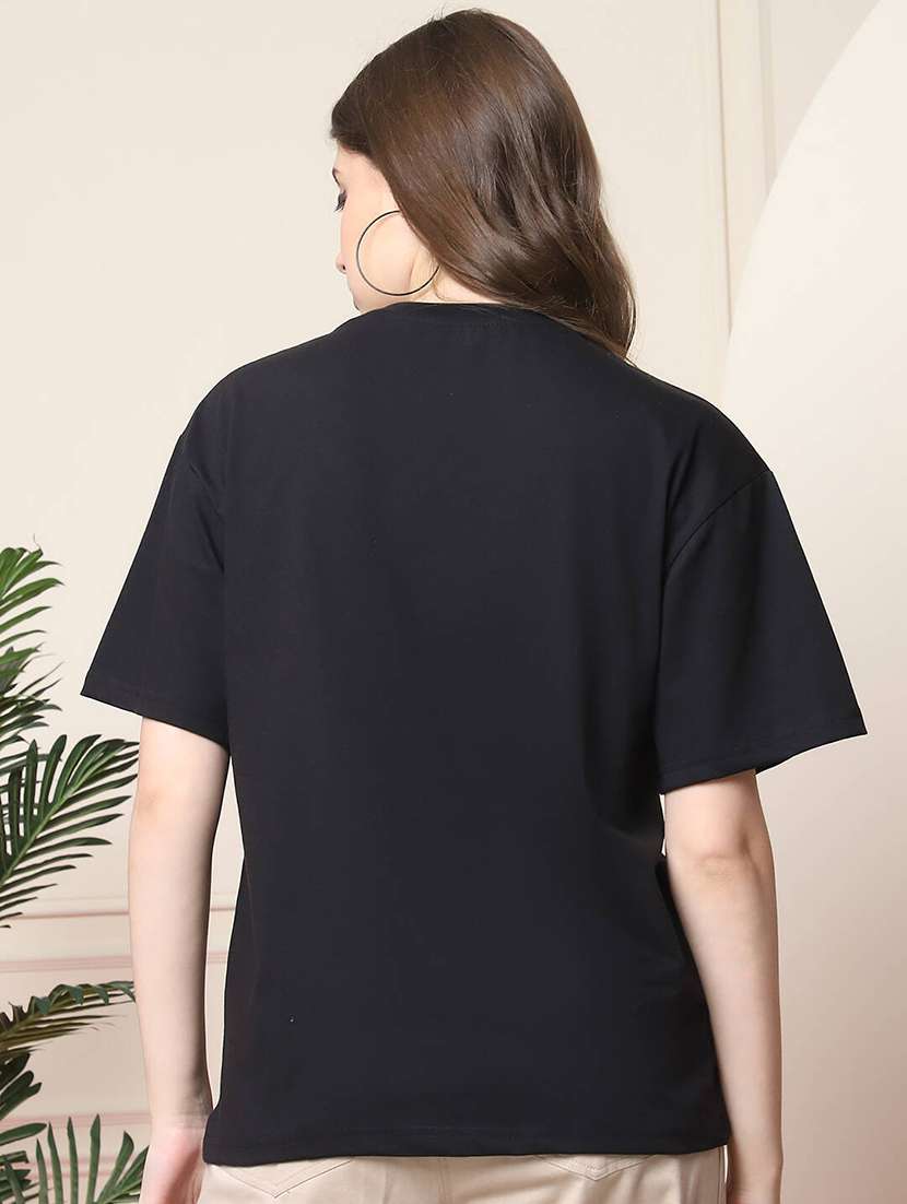 women printed short sleeve oversized t-shirt - 22594600 -  Standard Image - 4