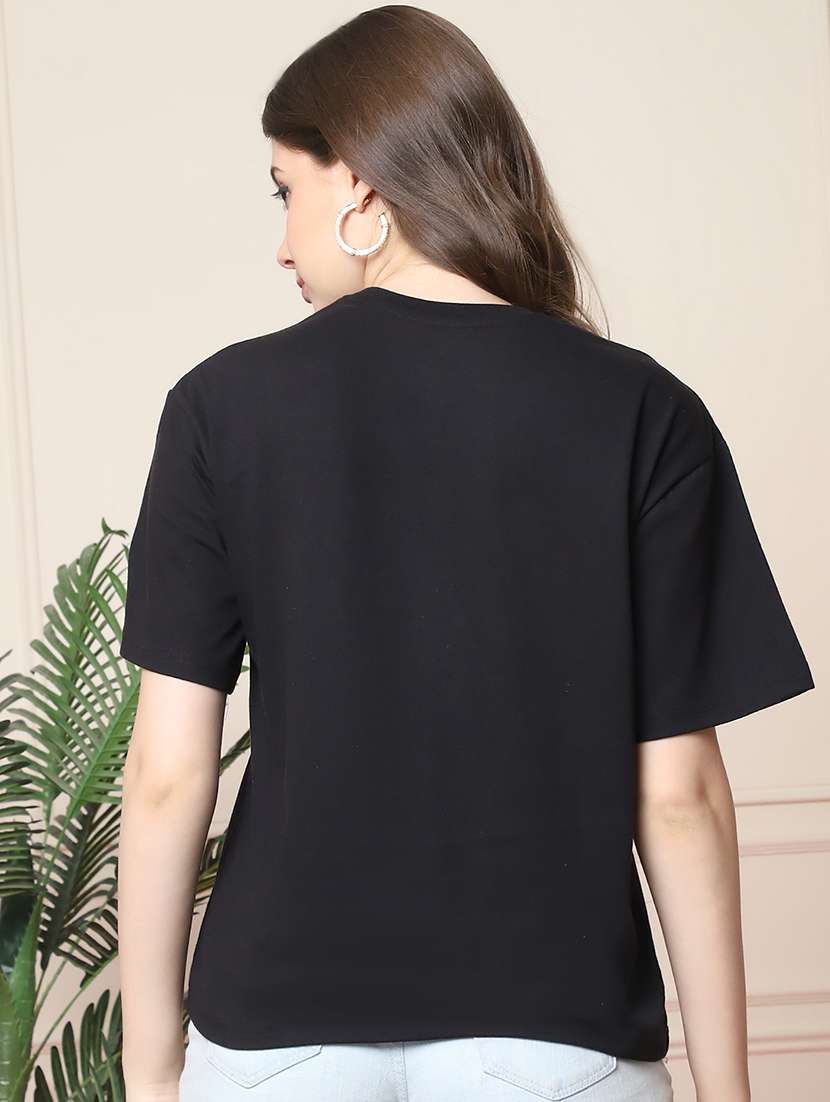 Women Printed Short Sleeve Oversized T-shirt - 22594604 -  Standard Image - 4