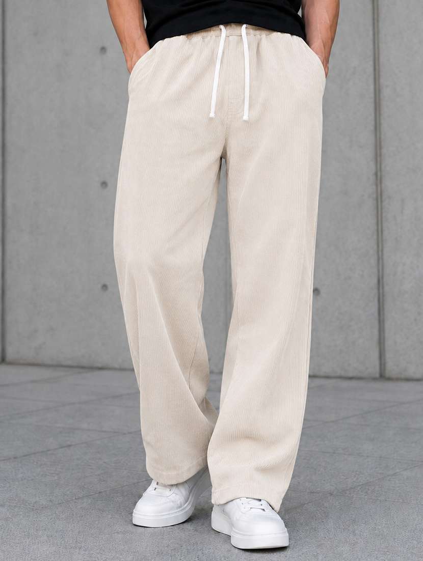 men textured mid rise regular fit track pant - 22594629 -  Standard Image - 1