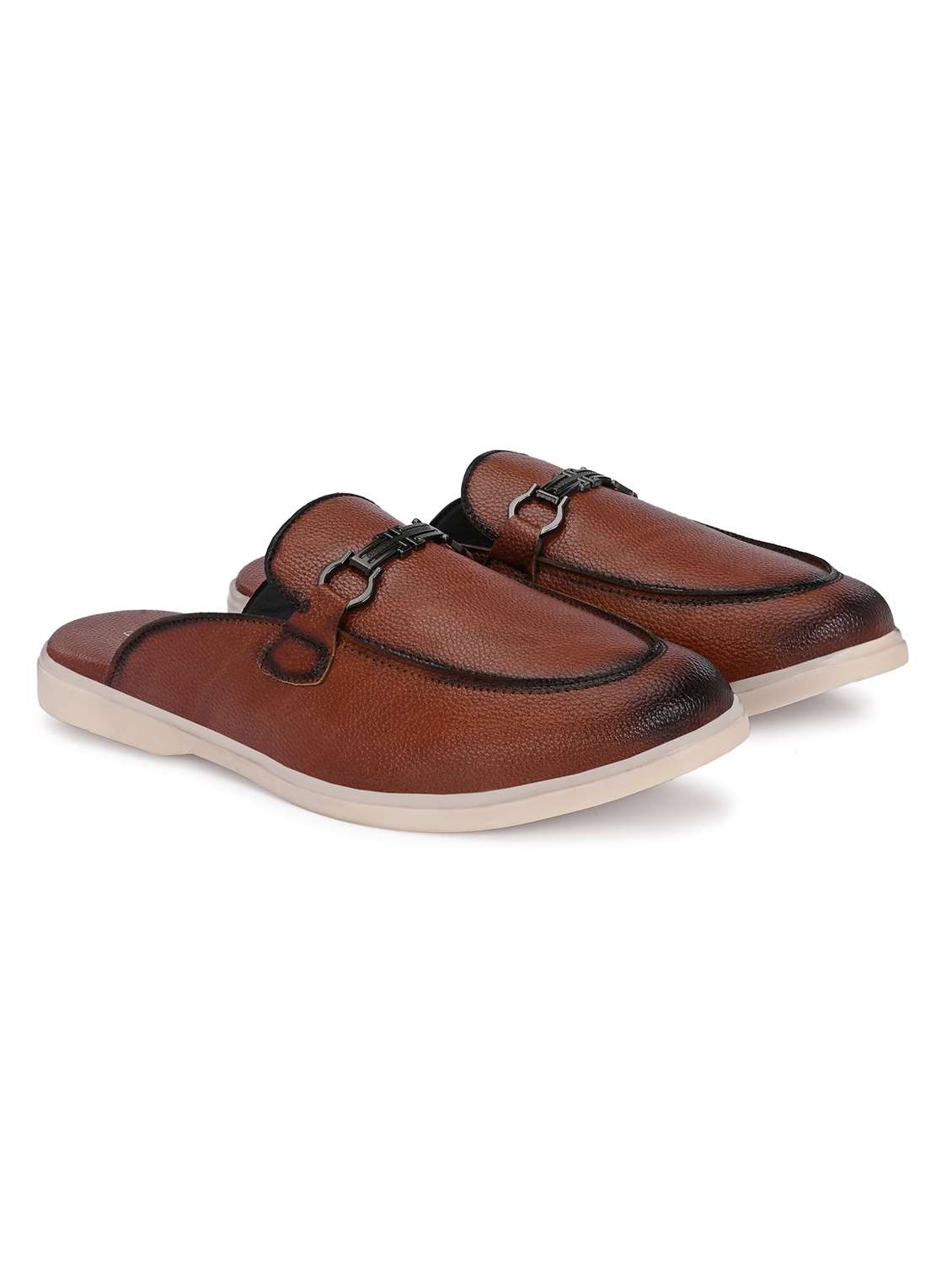men textured slip on mule - 22594702 -  Standard Image - 1