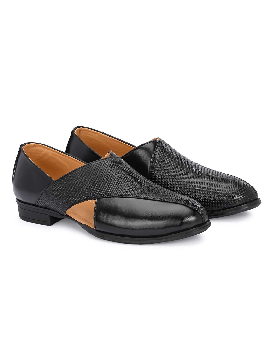 men textured slip on sandal - 22594705 -  Standard Image - 1