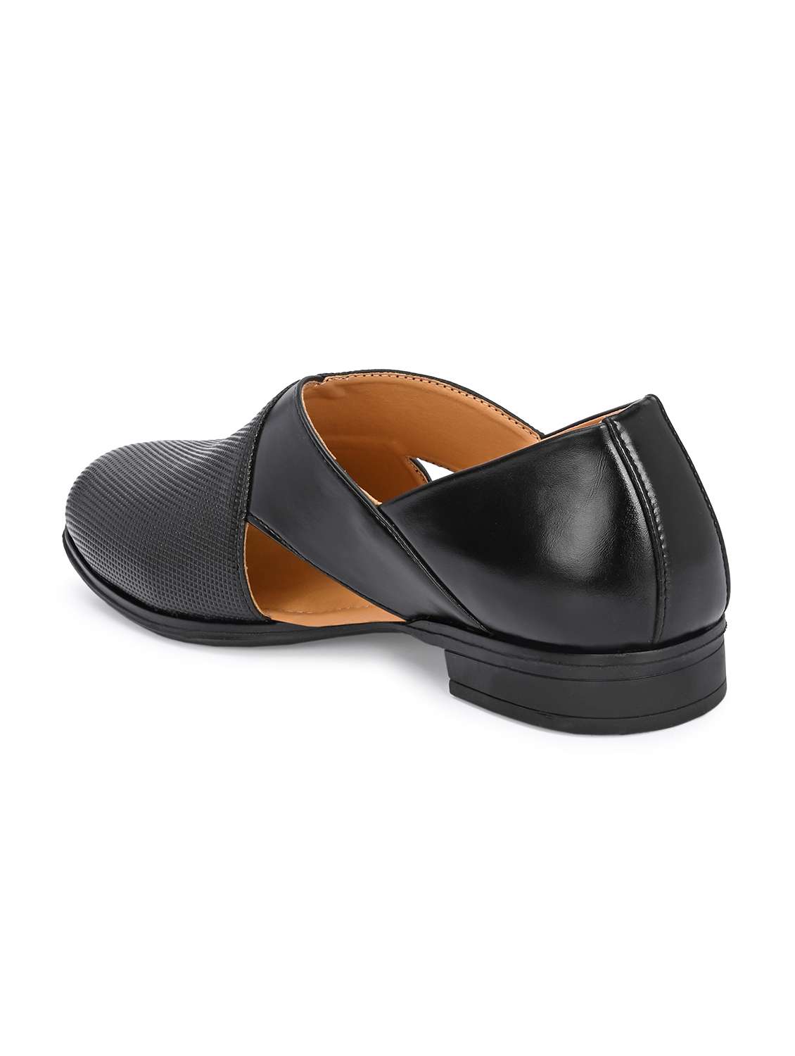men textured slip on sandal - 22594705 -  Standard Image - 4