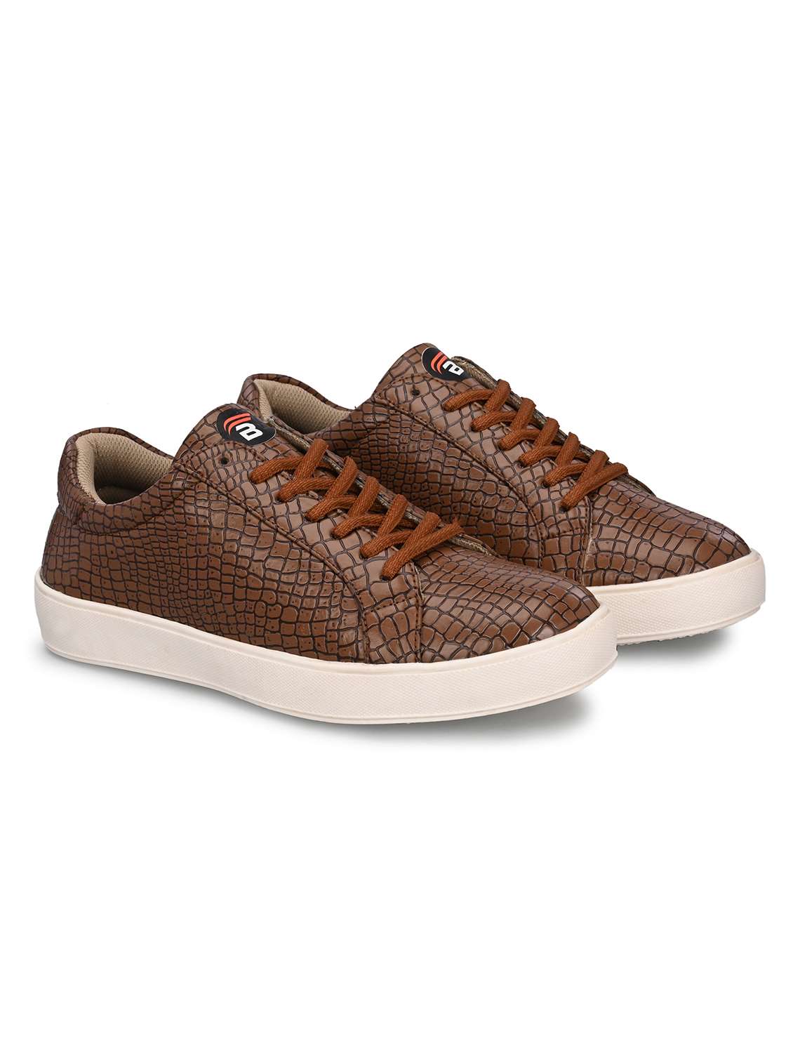 men brown lace up sneaker - 22594709 -  Standard Image - 1