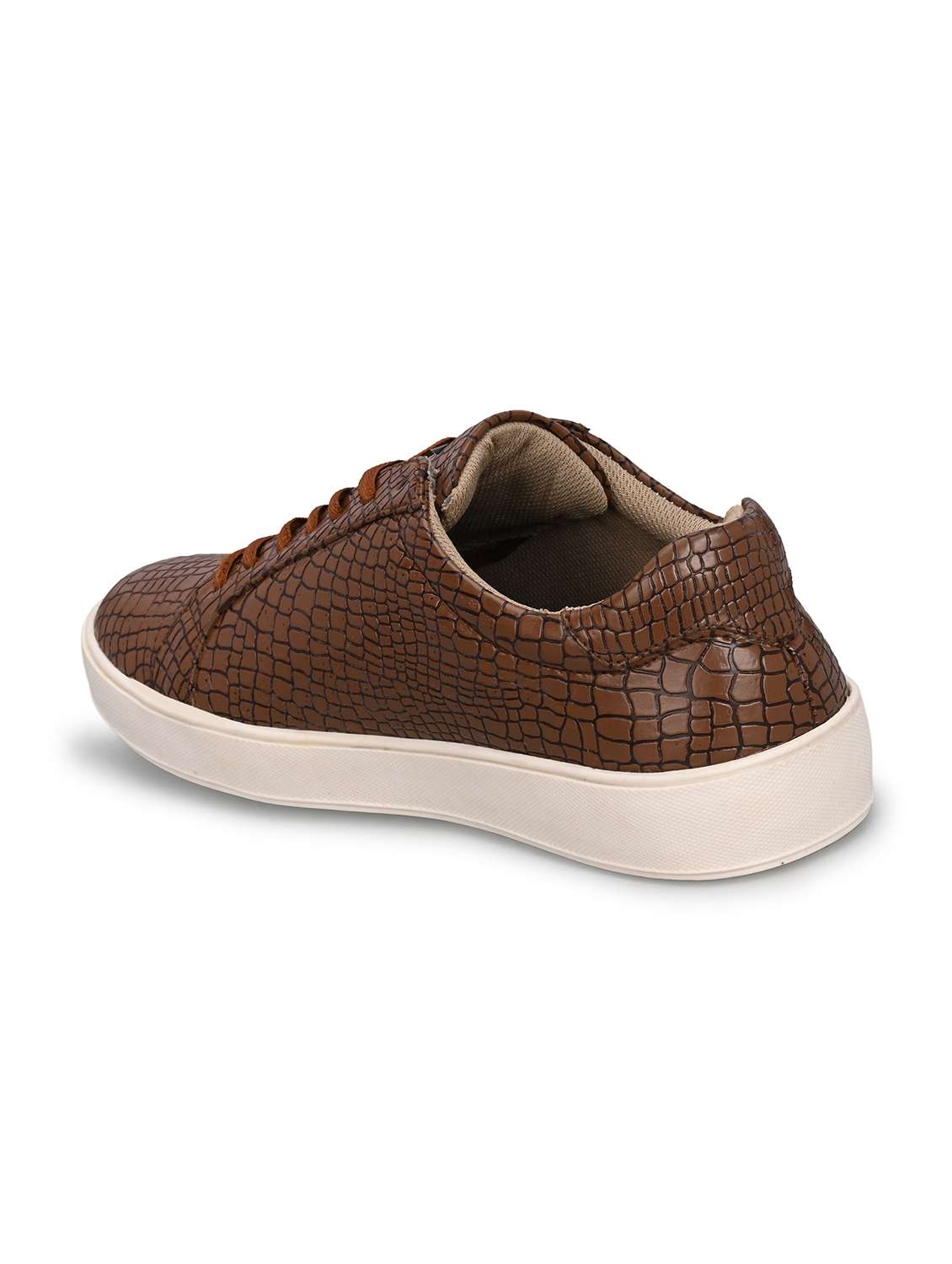 men brown lace up sneaker - 22594709 -  Standard Image - 4