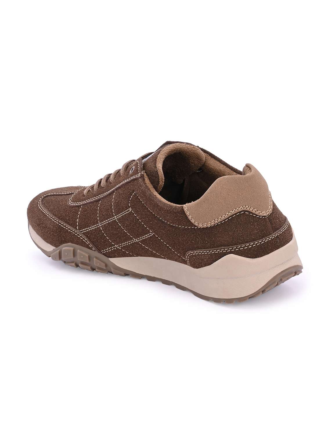 men brown lace up sneaker - 22594715 -  Standard Image - 4