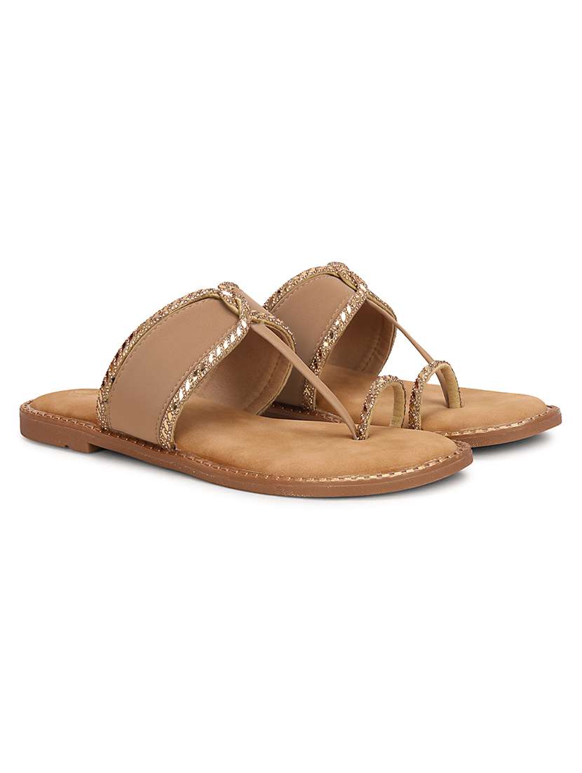 women embellished one toe sandal - 22594767 -  Standard Image - 1