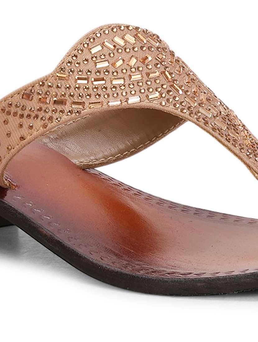 women embellished toe separator sandal - 22594769 -  Standard Image - 4