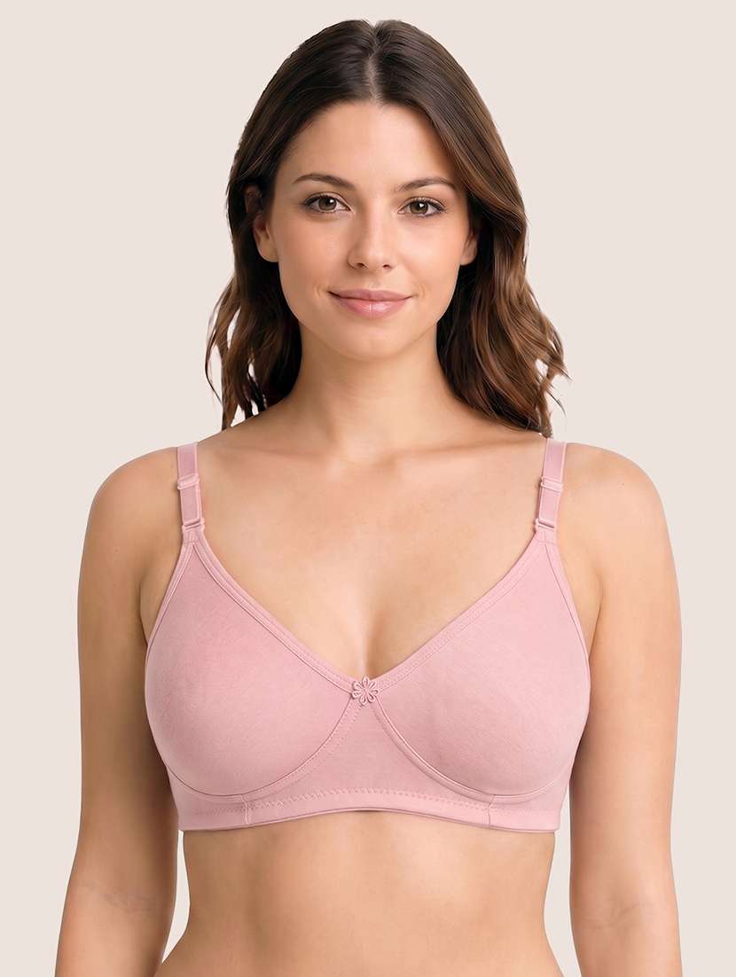 women pack of 2 solid full coverage regular bra - 22594854 -  Standard Image - 1