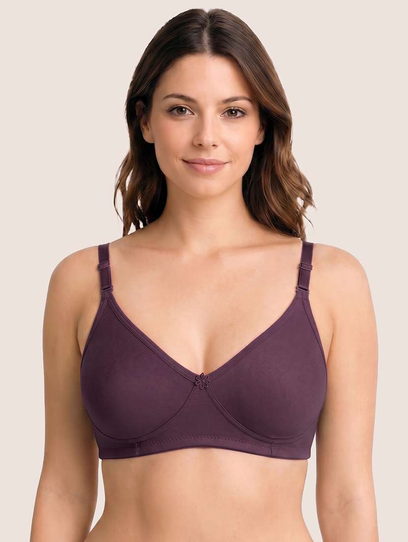 women pack of 2 solid full coverage regular bra - 22594857 -  Standard Image - 1