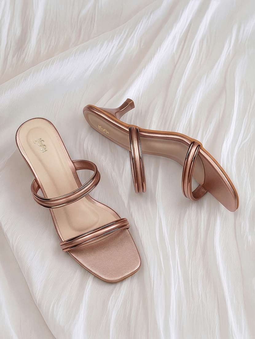 women solid slip on sandal