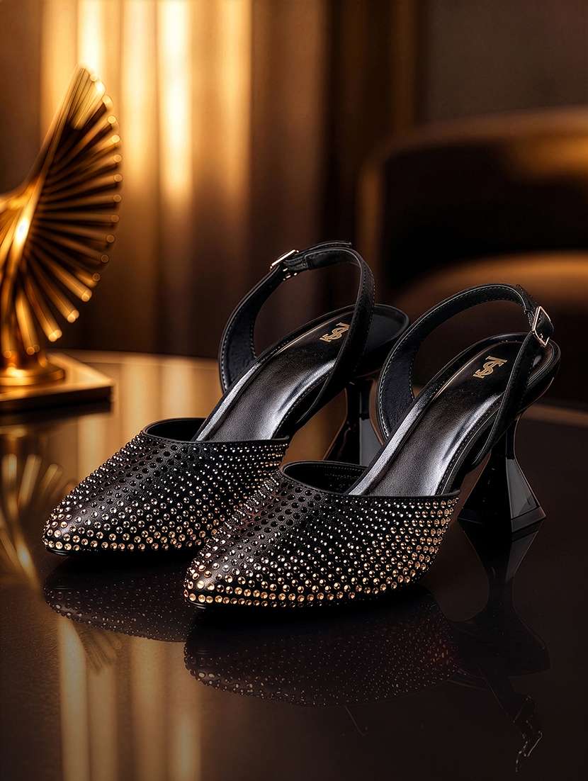 women embellished back strap sandal