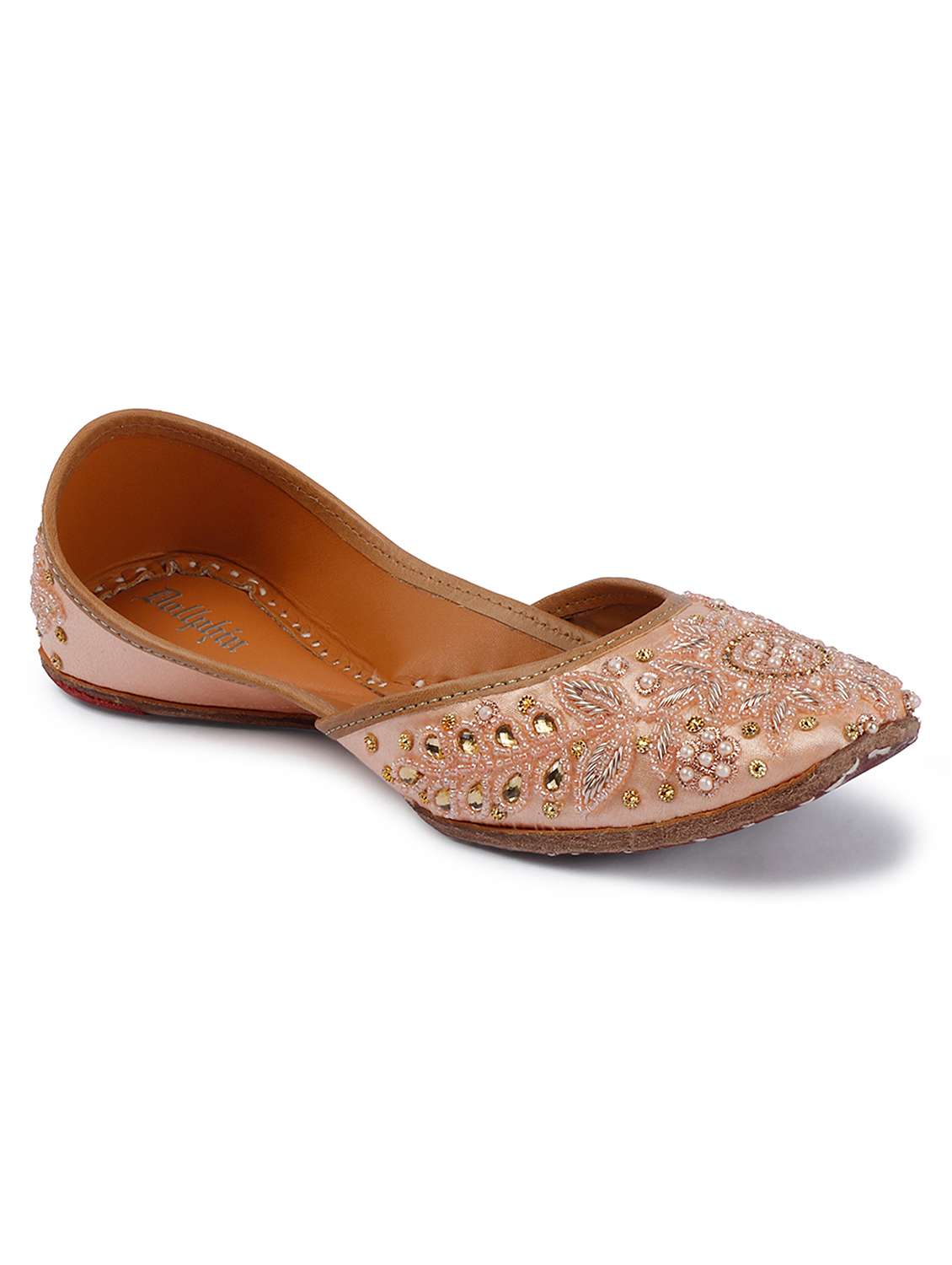 women embroidered slip on jutti - 22594903 -  Standard Image - 1